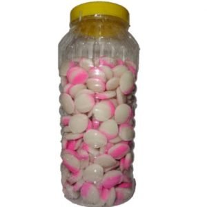 Manufacturer of Coconut Sweet cum Candy - Loose Coconut Peda, Coconut Bar, Coconut Peda WHOLESALE PACK Maximum Retail Price : ₹1/- (Per Piece) NET WEIGHT : 22kg(1.350gmjar) NET CONTENTS : 16 Jar M.R.P.₹   : 4000/